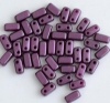 Brick Purple Pastel Bordeaux 02010-25032 Czech Mates Beads x 50